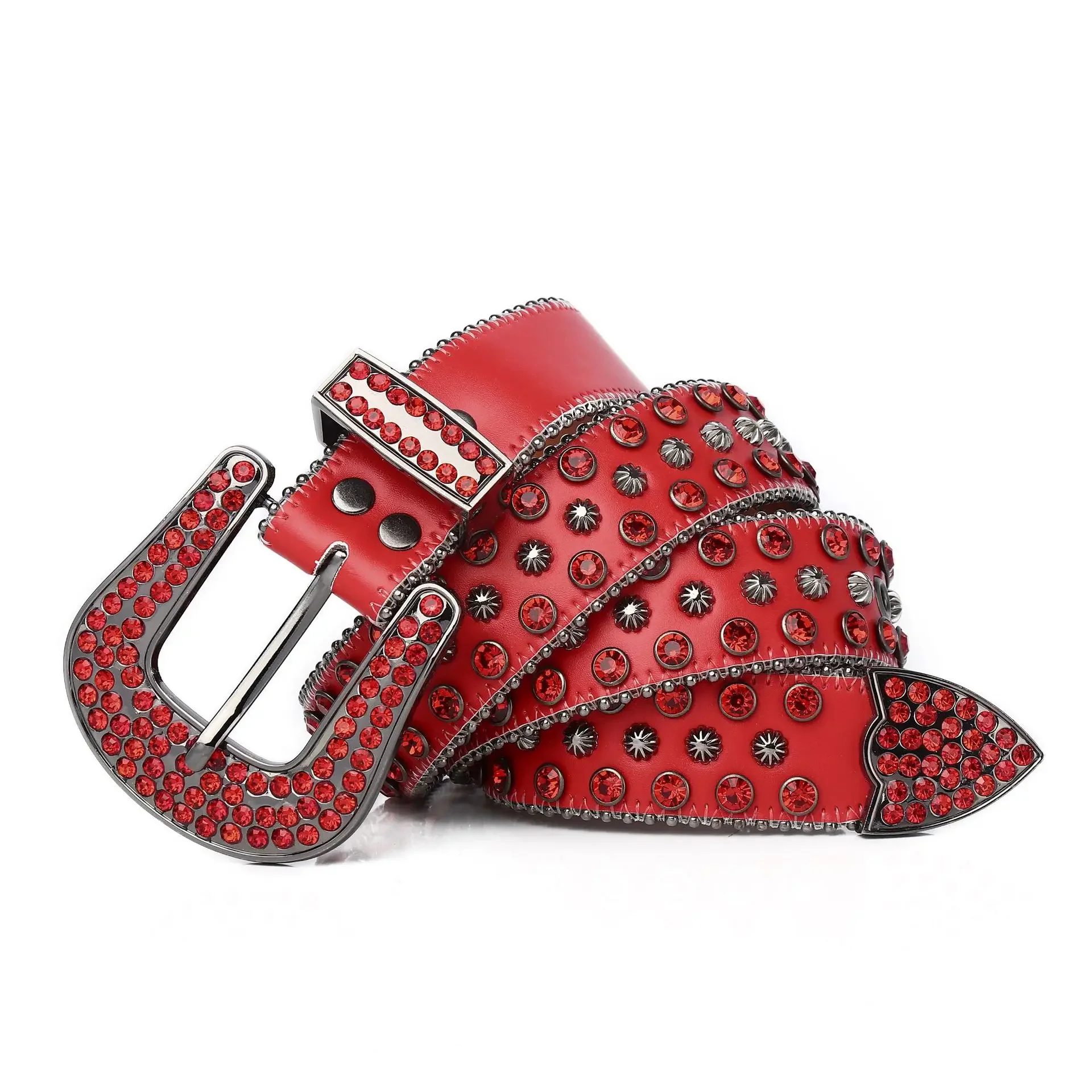 جديد مصمم حجر الراين حزام قبعات رعاة البقر الغربية ديمون رصع حزام جودة عالية حقيقية بولي Leather الجلود الشرير بلينغ أحزمة للمرأة الرجل