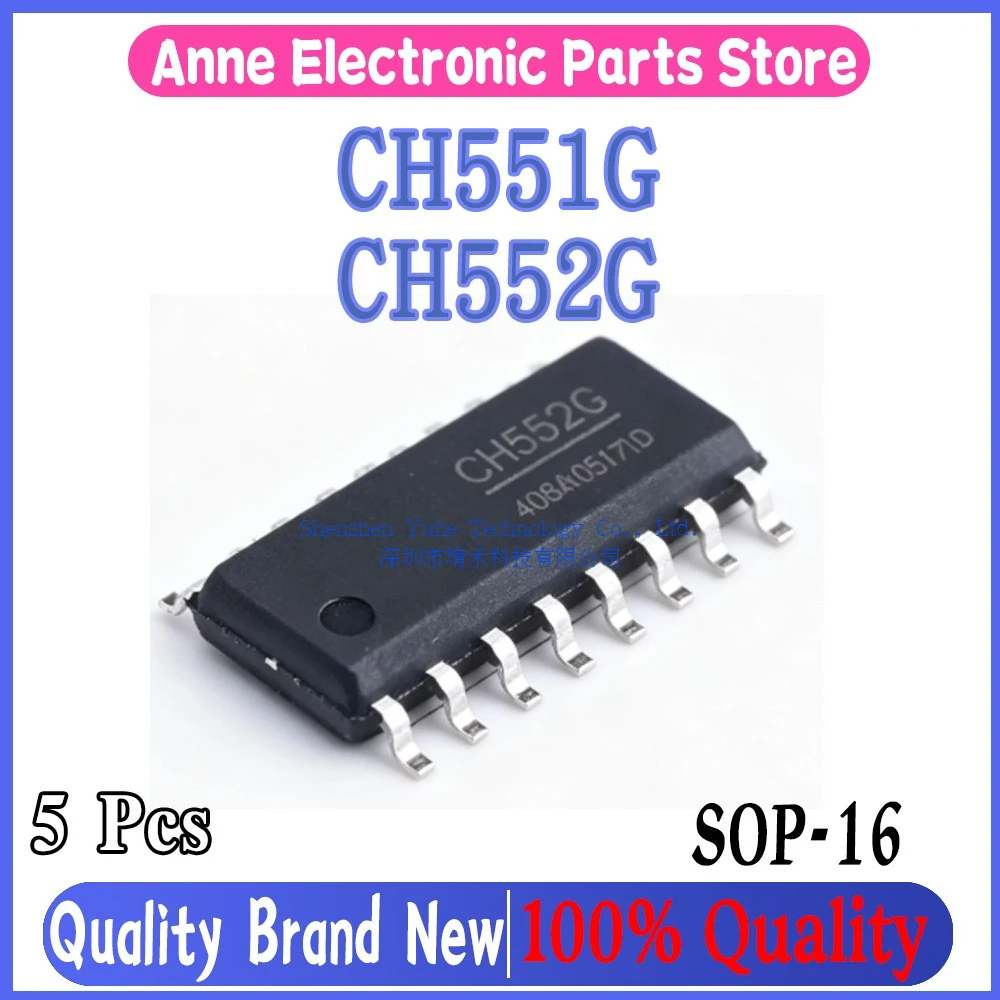 (5piece)100% New CH551G CH552G sop-16 Chipset