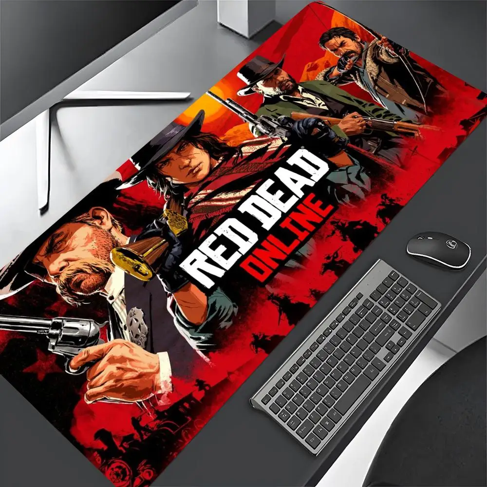 Game Cartoon Red Dead Redemption 2 Mouse Pad Gaming Mousepad Abstract Large 900x400x5mm MouseMat Gamer XXL Mause Carpet PC Desk