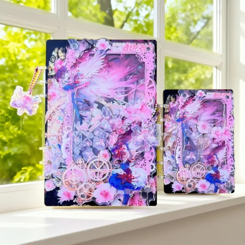 Acrylic Shaker Book A5 A7 Abstract Creative Fashion Diary Notebook Collection Note Stationery Loose-Leaf Book Friend Exclusive G - view 3