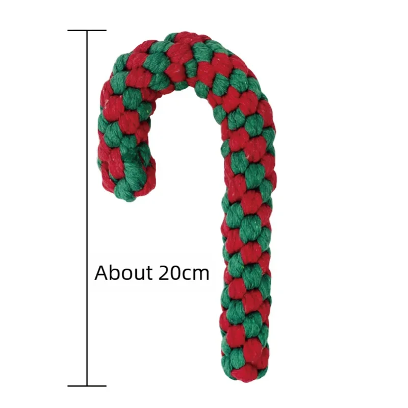 عيد الميلاد لعبة على شكل كلب الحيوانات الأليفة القطن حبل عقدة ألعاب الكلاب التفاعلية الكرة لجرو تشيهواهوا الكلاب الكبيرة فرشاة الأسنان مضغ الكلب الملحقات