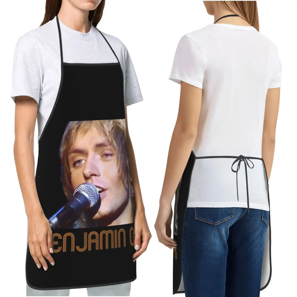 Benjamin Orr The Cars Stay The Night 70s مآزر الشيف الطبخ المطبخ Tablier مريلة تنظيف المطبخ بينافور للنساء والرجال #2
