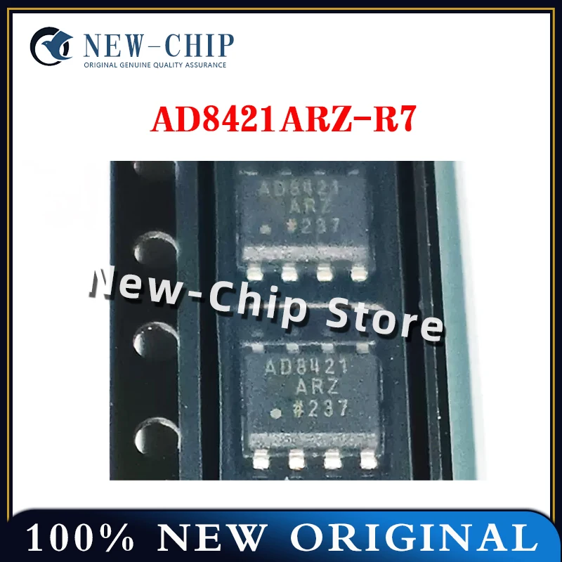 2PCS-50PCS/LOT  AD8421ARZ-R7  SOP-8  AD8421 Instrument amplifier chip  100% New original  AD8421ARZ