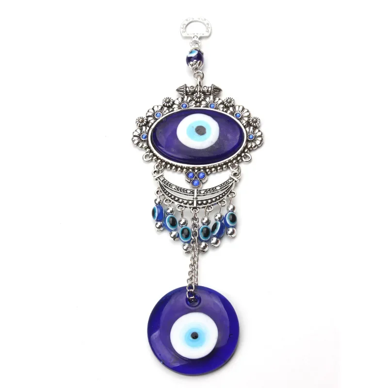 Arab Turkey Nazar Boncuğu Devil's Eye Amulet Jewelry Pendant Eliminate Doom Meditation Healing Hanging Ornament Yoga Home Decor