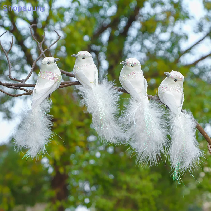 [SU]Fake Foam Animal Simulation Birds Models Tit Cute Artificial Birds DIY Craft Home Garden Ornament Decoration[SU]