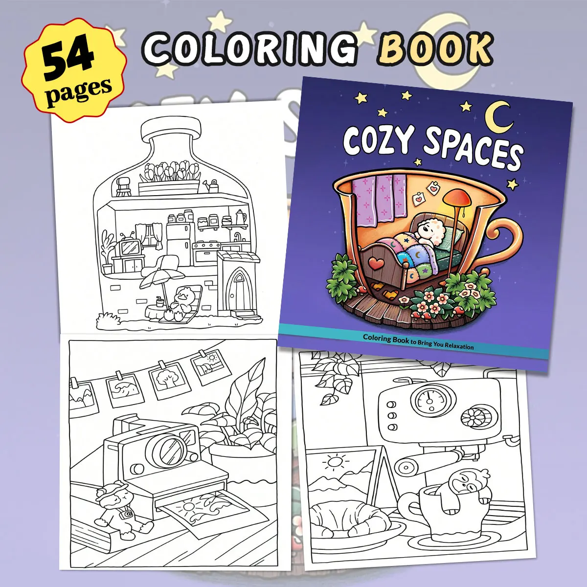 Книжки-раскраски Fuzzy Friends, теплые сцены, легкая окраска, для дома, родителей - ребенок своими руками, расслабление, без ветра, повышение творчества