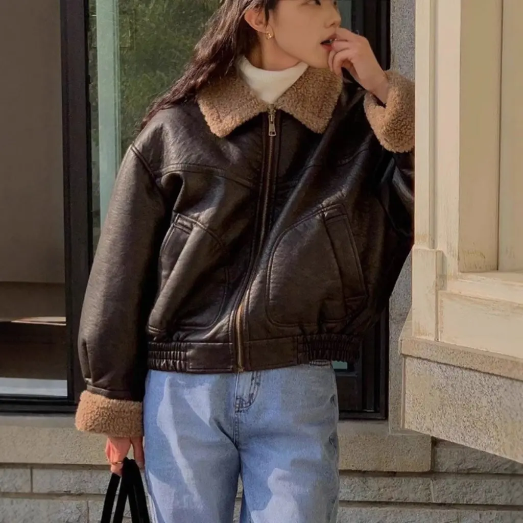 

Korean Dongdaemun Clearanced Fur Woolen Coat Style Women's Autumn Winter Jacket No Refund No Change