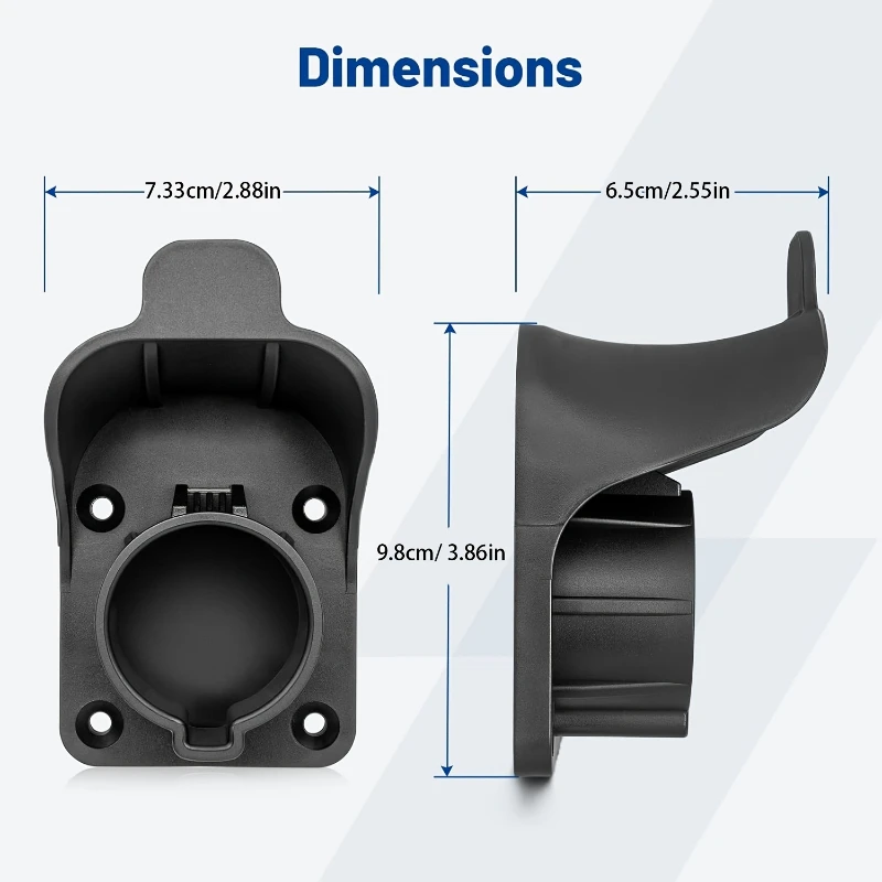 

Electric Vehicle Charging Cable Holder For Motor Vehicle Wall-Mounted Fast-Charging Socket Car Accessories