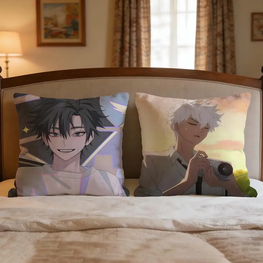 Anime LINK CLICK Cushion Cover 4Pcs Decorative Covers Soft Cushion Case for Sofa Couch Decor 40x40 45x45 Pillowcases
