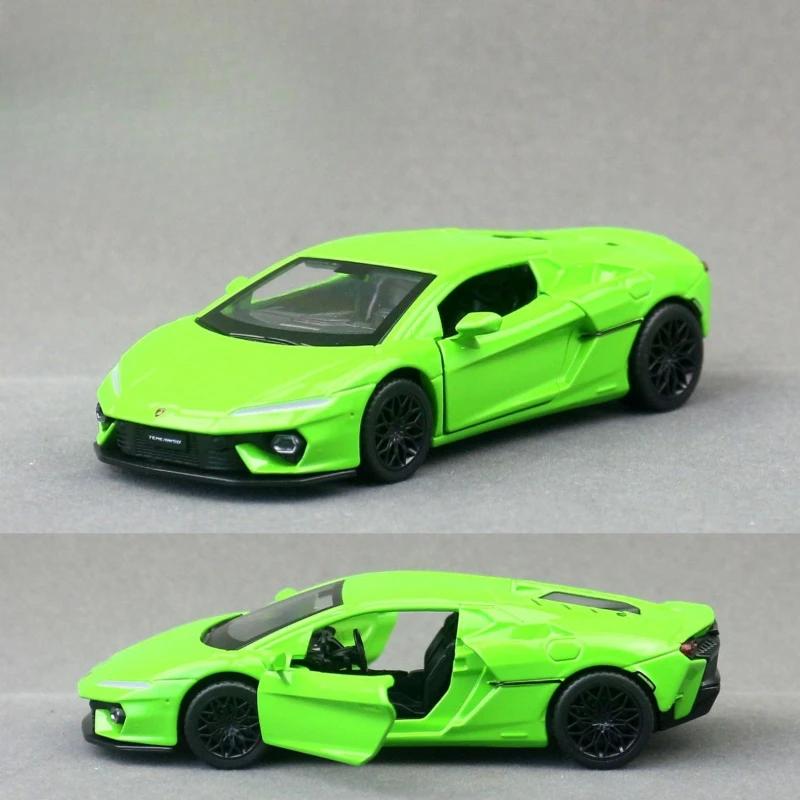 Simulación 1:40 Lambor Huracán Super coche modelo de aleación vehículo de juguete para niños regalo tirar hacia atrás sonido luz Metal miniatura Voiture