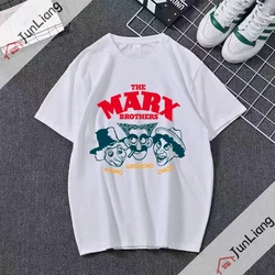 Marx Brothers T-Shirt  Cartoon Casual Funny Aesthetic Camise Print Summer Clothes for Women Men Clothing