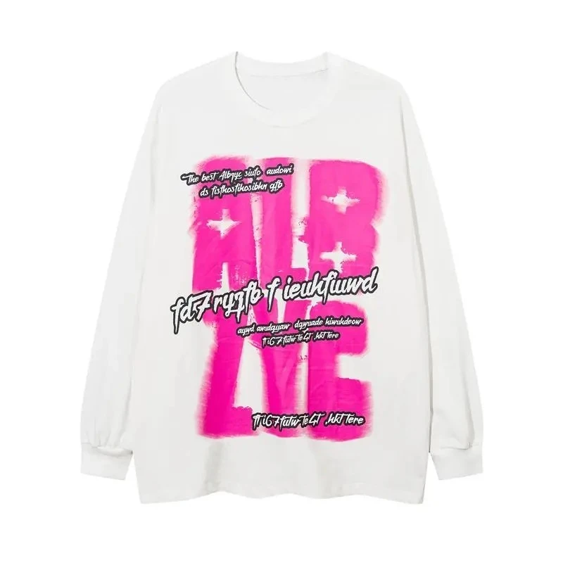 2025 Sudadera con capucha de cuello redondo de otoño e invierno, grandes áreas de estampado de letras rosas, lujo de alta gama para hombres y mujeres