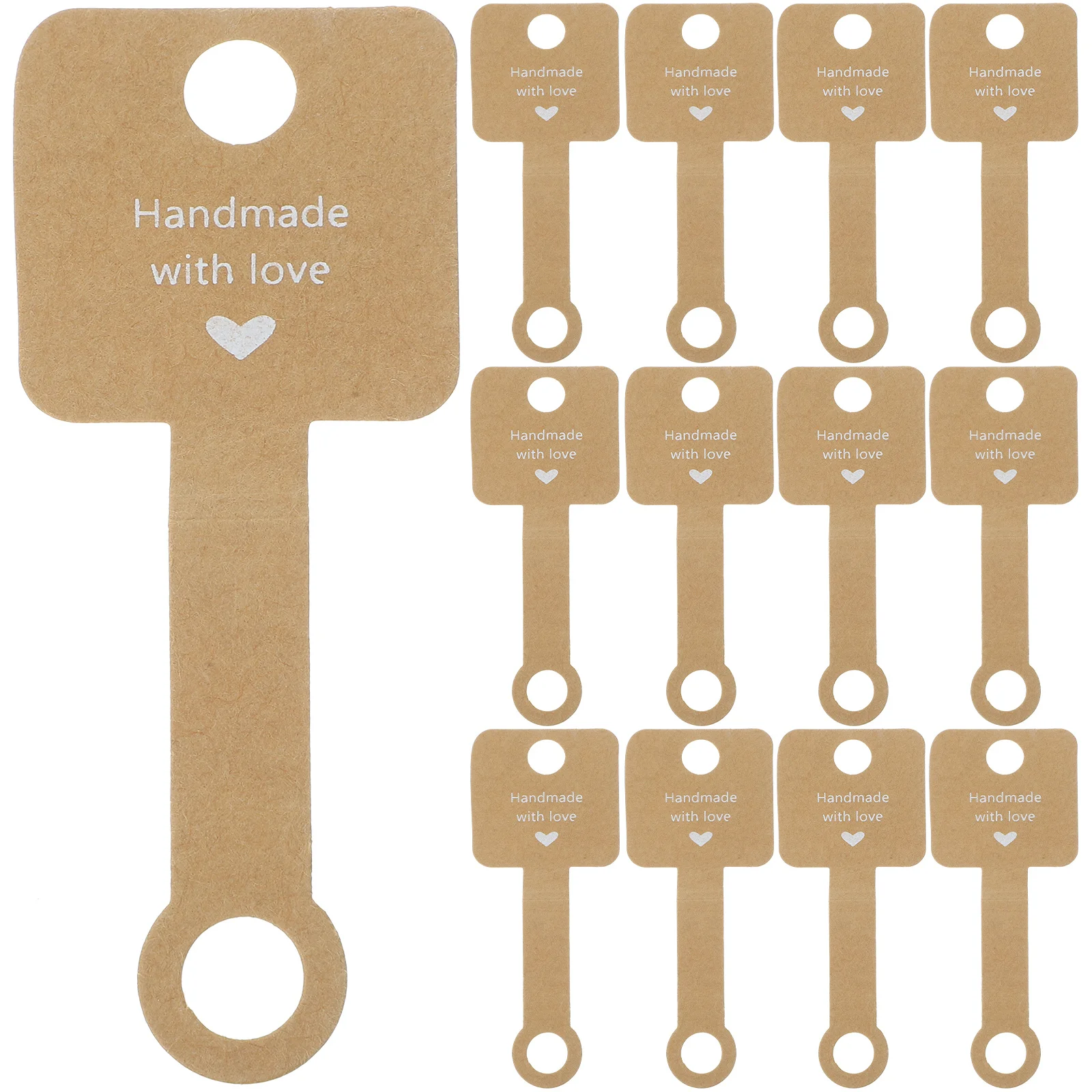 

100Pcs Necklace Display Cards Jewelry Packaging for Small Business Durable Lightweight Simple Design Practical Use