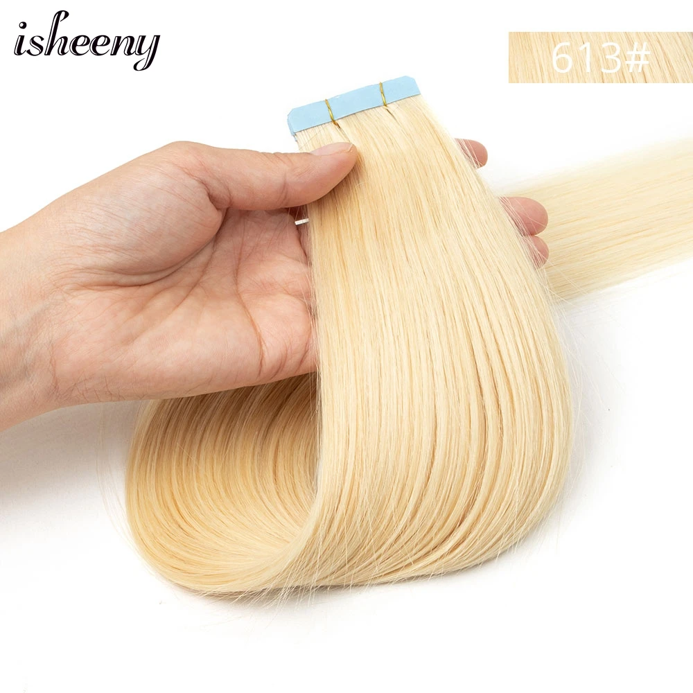 Human Hair Weft Tape, Seamless Extensions