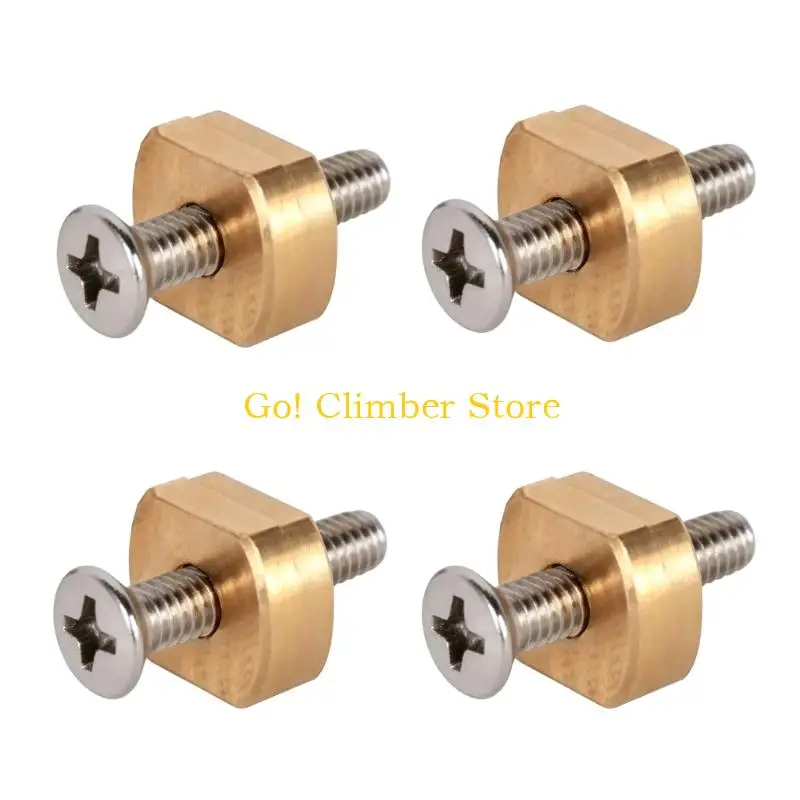 Q84C Hydrofoil Board Mounting Hardware with 6mm Thread, 4-Piece Countersunk-Style Screws for Board Installation or Replacement