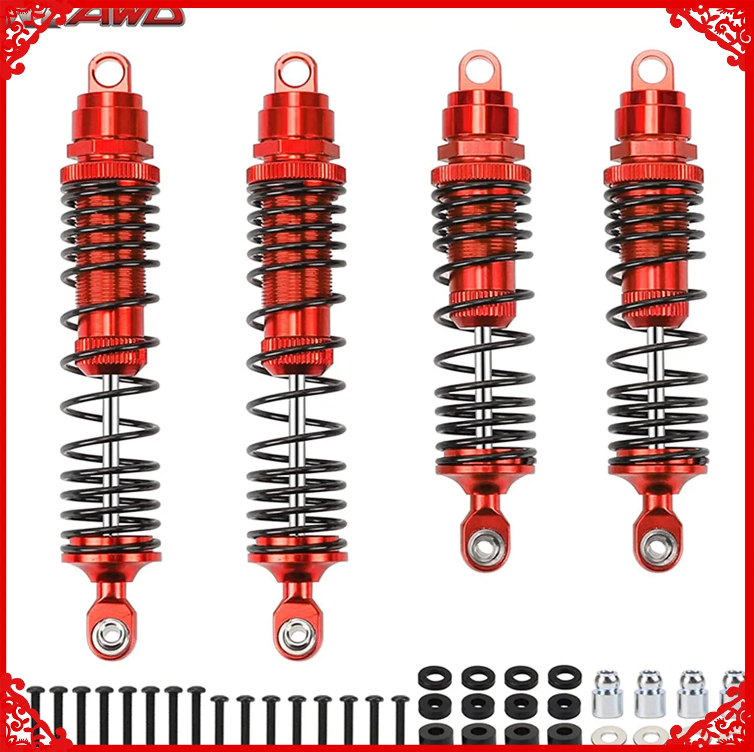 Full alloy front&rear damper shock absorber 110&100mm for Traxxas Slash 2WD exactly same as the original one upgrade parts
