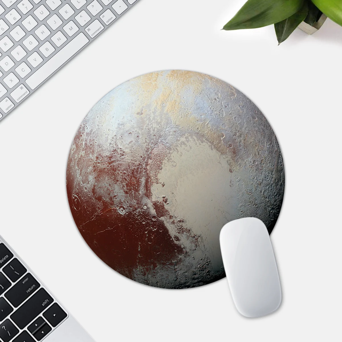 Planetary Circular Mouse Pad Desk Mat Desktop Decorative Pad Pc Accessories Rubber Anti-Slip Laptop Office Mat Creative Maus Pad
