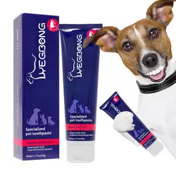 Pet Oral Cleaning Cream Whiten Teeth Peppermint Extract for Freshness Dogs Oral Healthy Care Stain Odor Removers Pet Supplies