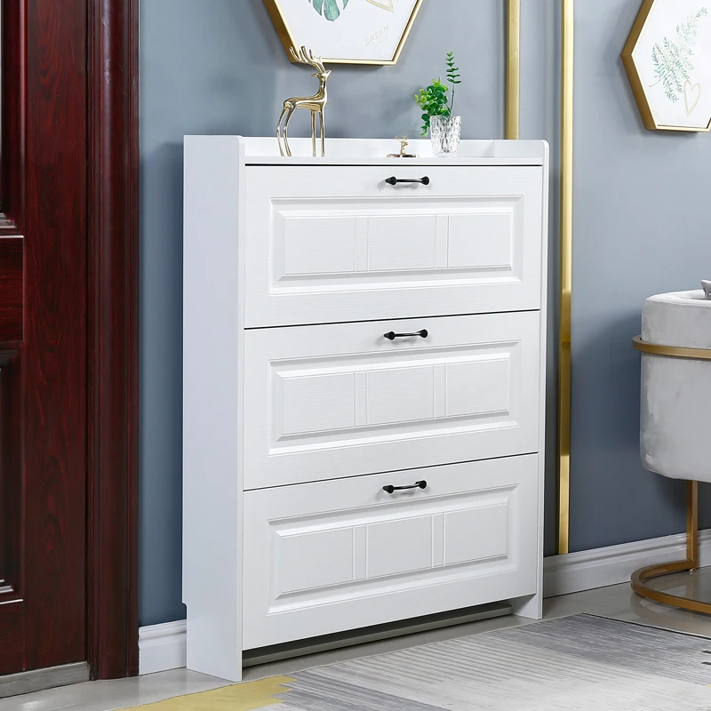 

Ultra-thin tipping bucket shoe cabinet, new 2025 popular at the door of the home, integrated wall shoe rack for home storage