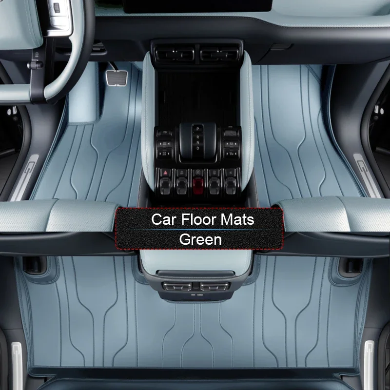 مخصص نابا الجلود سيارة القدم حماية حصيرة السيارات الفاخرة مقاوم للماء وسادة أرضية ملحق ل BYD ليوبارد 5 FCB BAO 5 2024-الحاضر