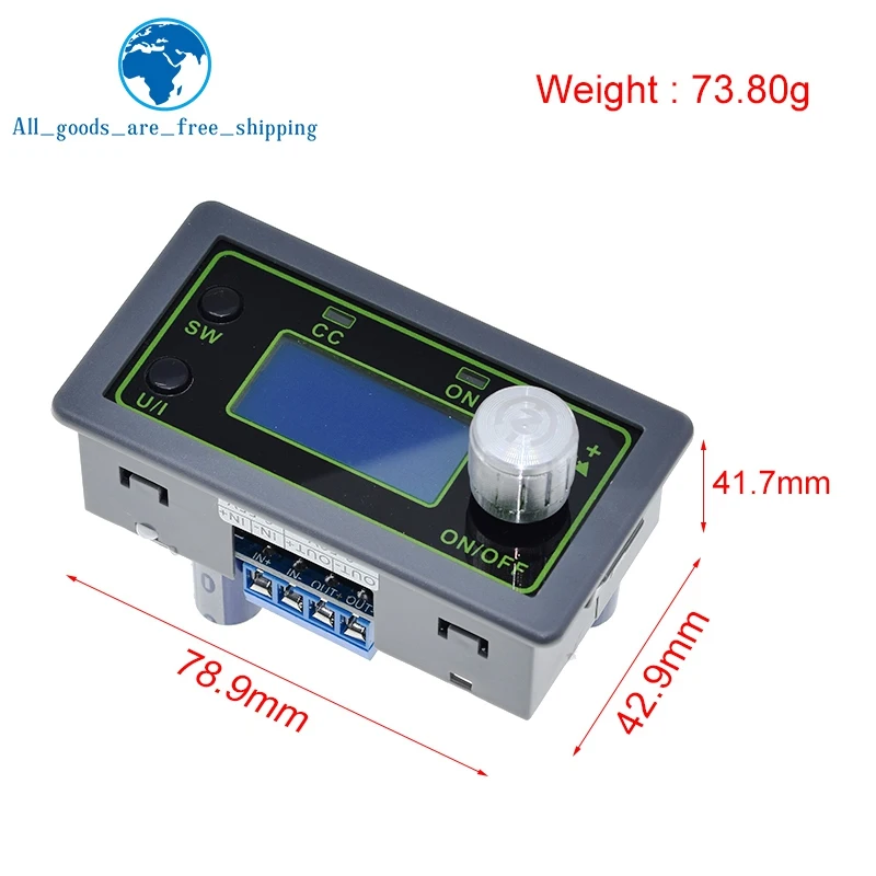 Imagem -04 - Tzt-ajustável dc Buck Converter Módulo de Alimentação cc cv Alimentação Regulada Step Down 50v 5v 12v 24v 5a 250w Wz5005l