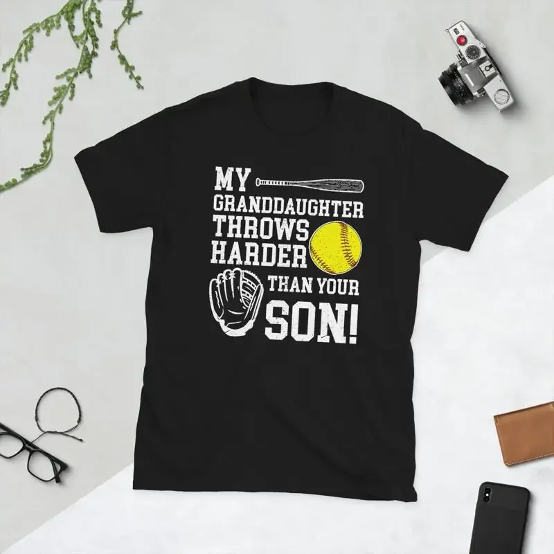Blessed Softball Grandpa Player T Shirt