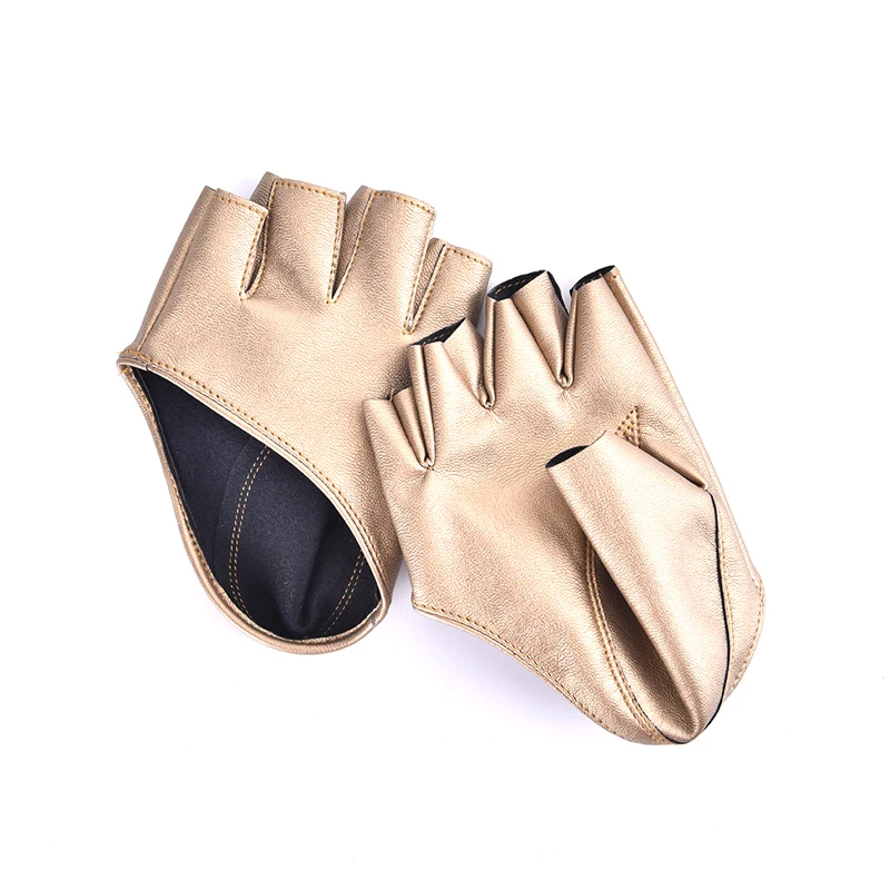 Fingerlose Handschuhe aus Pu-Leder für Goth Punk Rock Lolita Harajuku Stage Party – Detail 7
