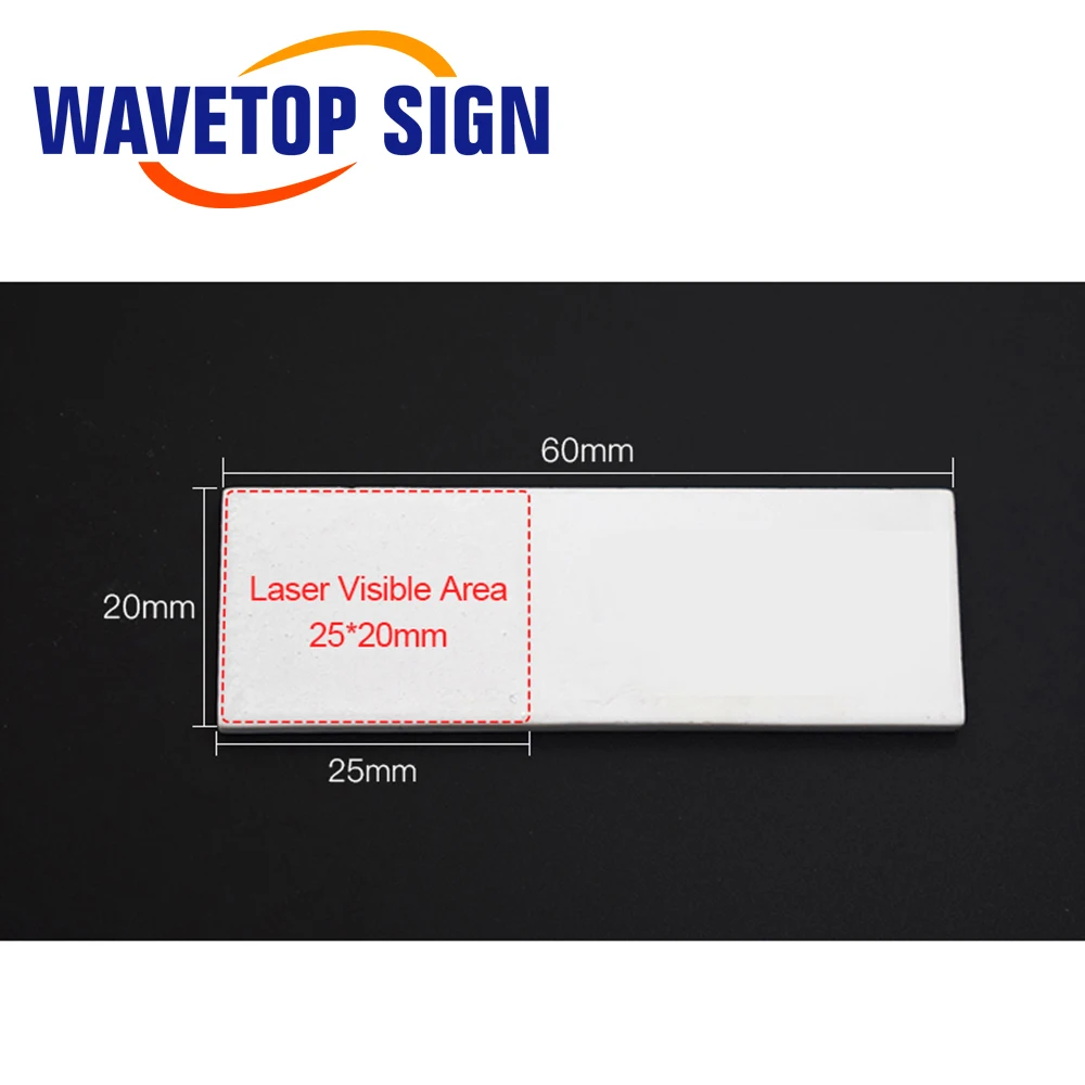 WaveTopSign IR Detection Alignment Card Infrared Dimmer Visualizer Calibrator Ceramic Plate 900-1600nm For Laser Machine