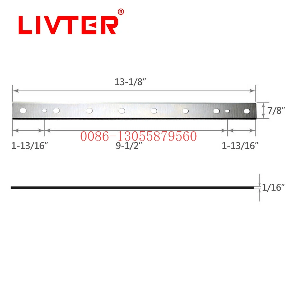 Livter 13 Inch Planer Blades Replacement for DeWalt DW735 DW735X Wood Planer Knife for Woodworking - SET OF 3