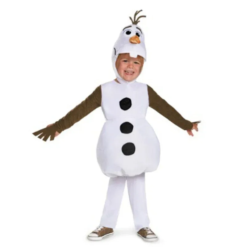 SUPER Funny Infant Child Olaf Deluxe Halloween Costume (3-9Years) 3Pcs 1Set NM34