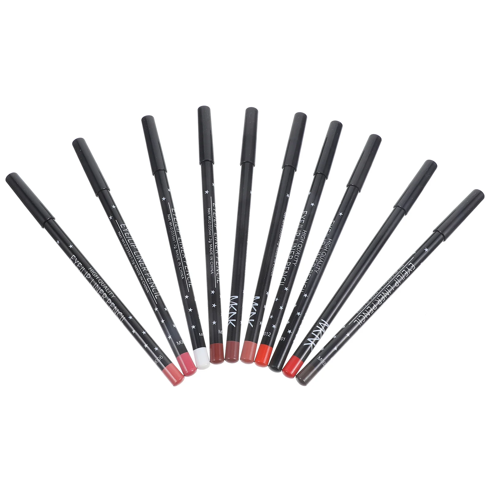 Crayon de maquillage imperméable et longue durée, 12 pièces, pour une mise en forme précise des lèvres, définition des couleurs