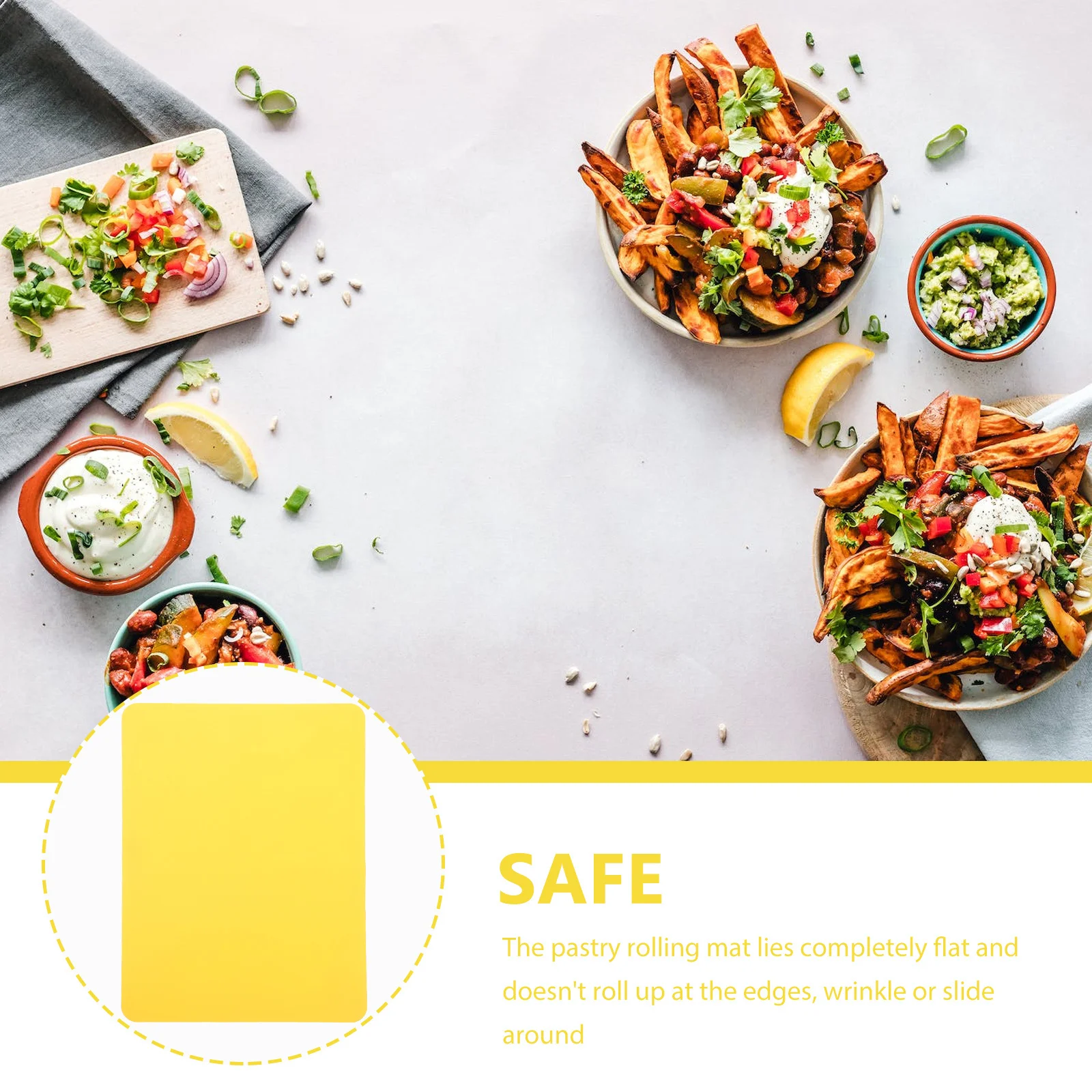 

Silicone Dough Kneading Mat Thickened Heat Insulation Baking Pastry Rolling Non-Stick Mat Countertop Protector Kitchen Dough