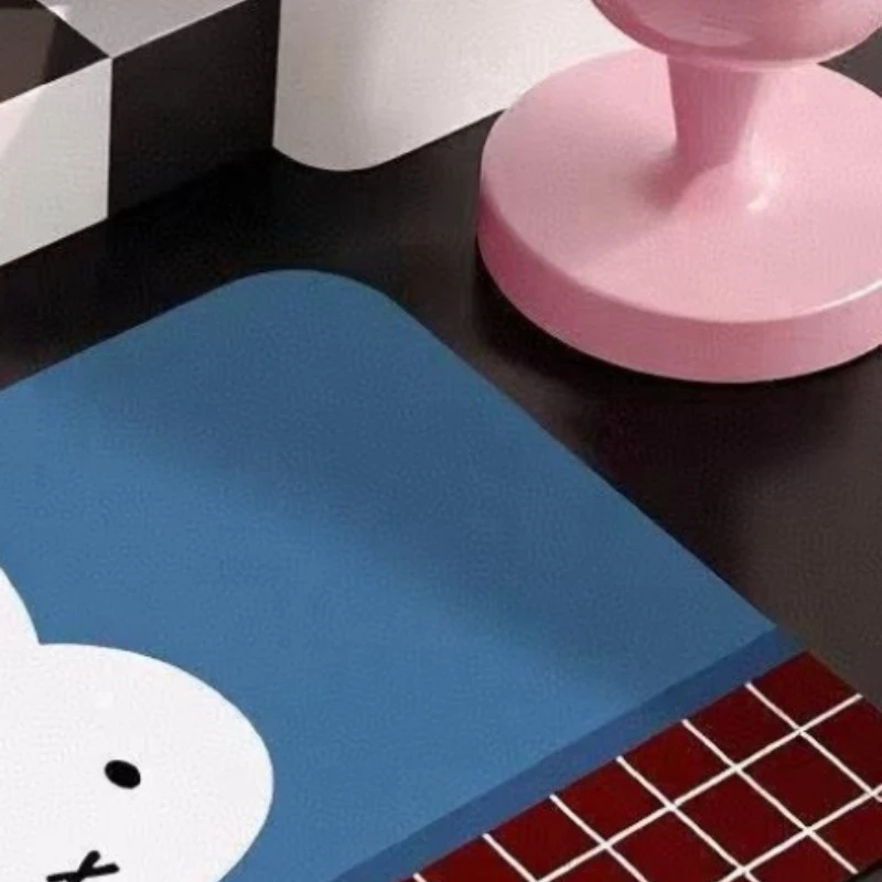 Cartoon Kawaii Bathroom Floor Mat Simple Balcony Absorb Water Quick Drying Foot Pads Anti-slip Wear-resistant Good Looks Miffy