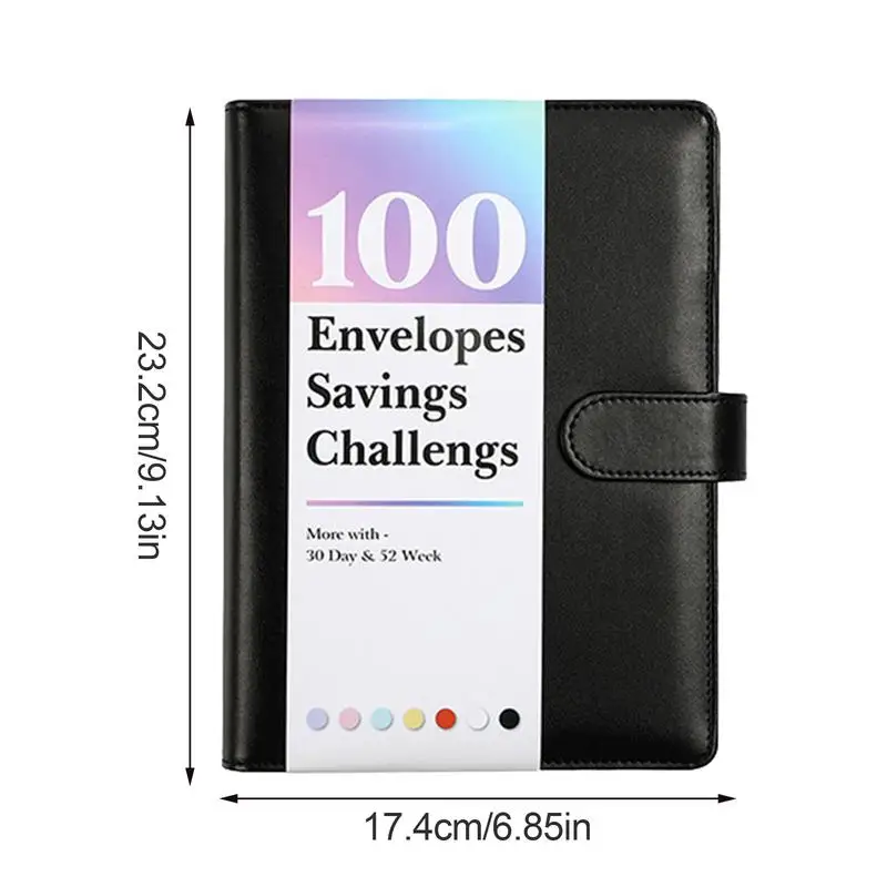 100 Envelopes Money Saving Challenge Money Saving Binder With Cash Envelopes Waterproof A5 Binder 100 Day To Save 5 050 For Home