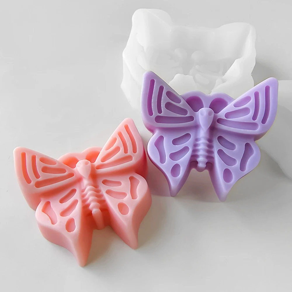 Butterfly Silicone Mold DIY Flower Butterfly Handmade Soap Dropping Silicone Mold Scented Making Tools 3D DIY Handmade Fragrance