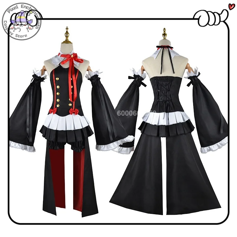 Krulu Seraph of The End Vampires disfraz de fiesta de Halloween juego de rol como personajes de Anime con trajes identicos vestido