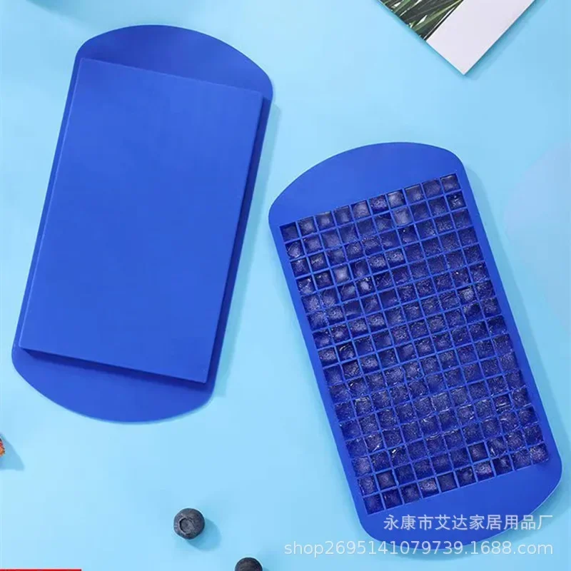 Food Level Silicone Ice Cube Maker 160 Square Tray Ice Cream Mold Summer Drink Wine Milk Tea Ice Cube Mold Kitchen Supplies