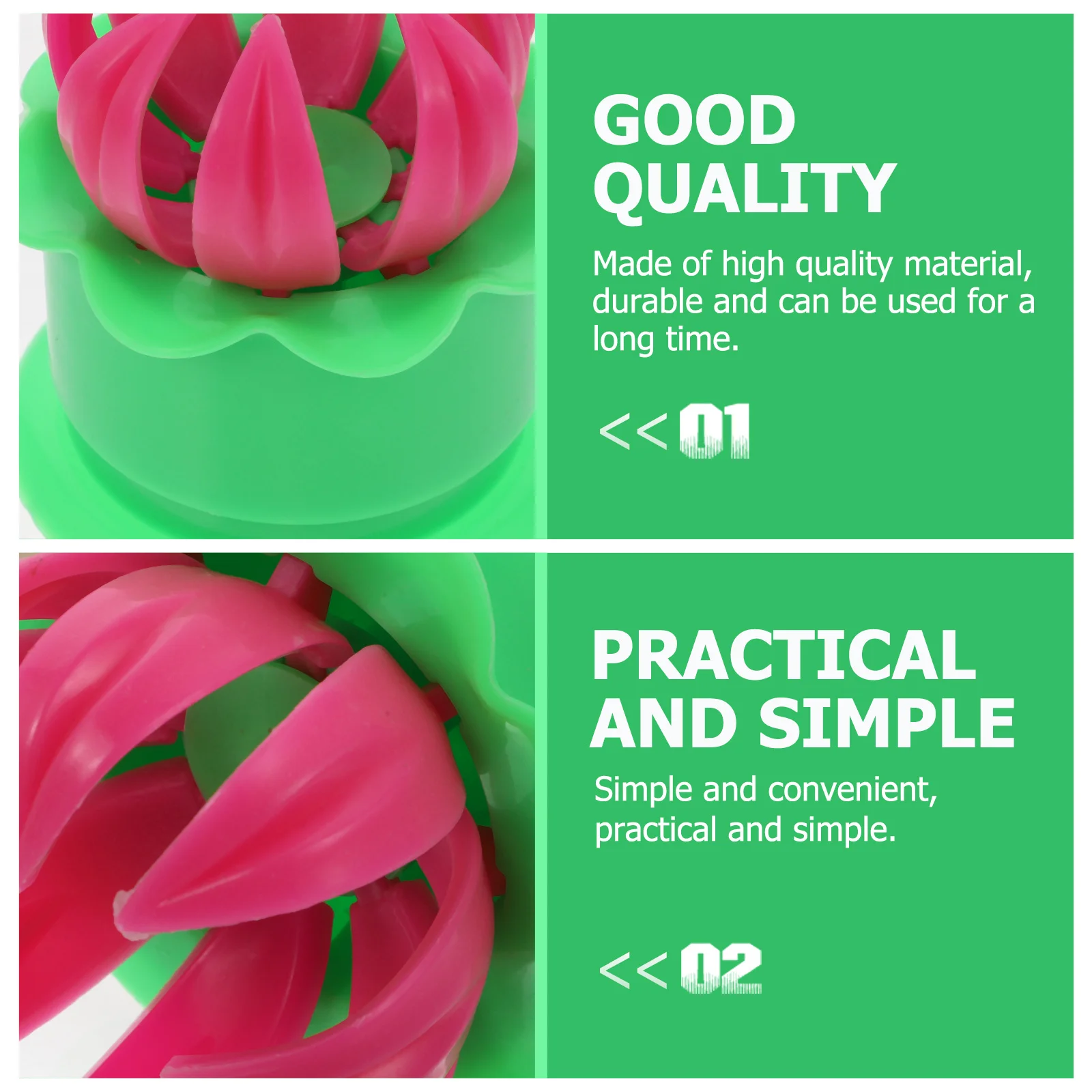 

2pcs Pastry Pie Steam Bun Dumpling Molds Reusable Baking Tools Green Easy Clean Cooking Gadgets For Family Restaurant