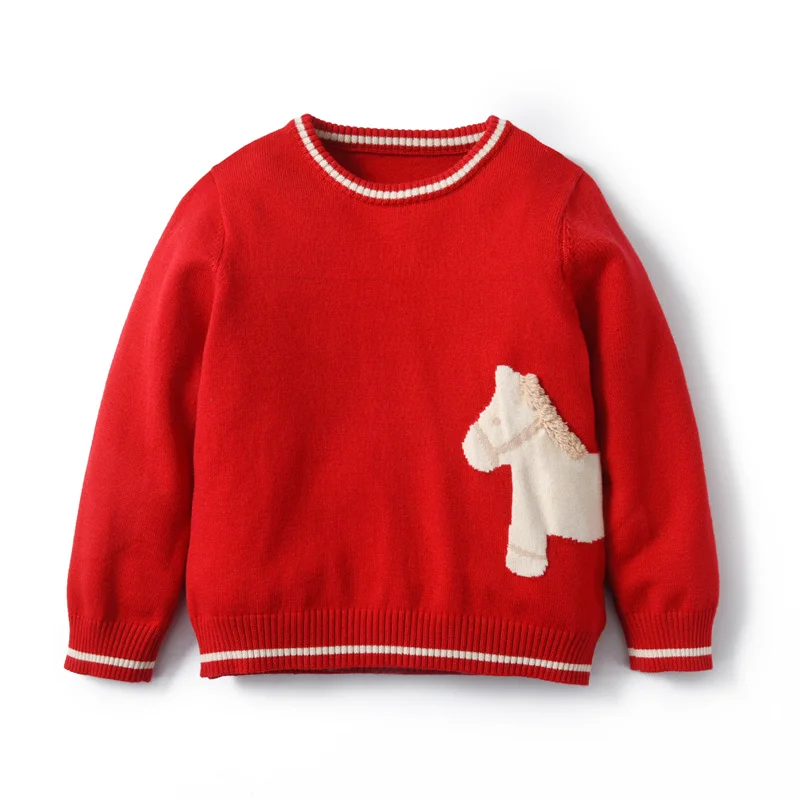 

Clibeso Girls Birthday Red Sweater 2024 Autumn Winter Knitted Pullover Children Sweatshirts Toddler Top Baby Outfits Clothes