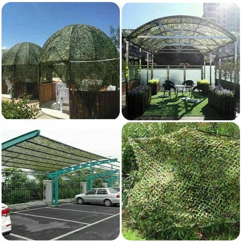 Reinforced camouflage mesh 3x5m 4x4m 2x5m 4x5m Beach pavilion garden awning camouflage canvas mesh 7 colors