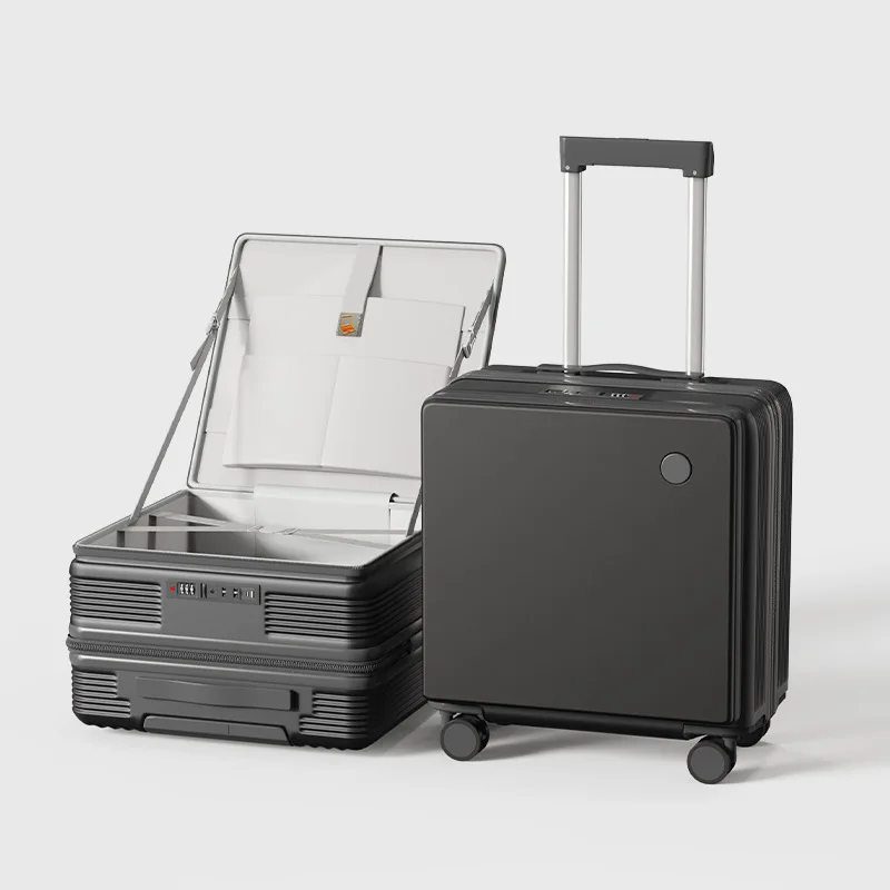 Carry on Luggage Suitcase Set Carry on Luggage with Wheels Shinako Multifunctional Side Opening Luggage Box Lockbox Travel