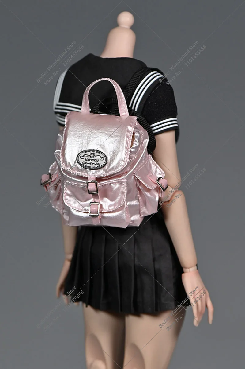 1/6 escala figura cena acessórios moda multi bolso mochila arquivo pacote saco modelo caber 12 Polegada feminino bjd ob figura de ação