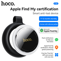 HOCO E100 Smart Tracker Airtags For IOS System Iphone Find My APP Anti Lost Device With Case Locators Cars Bag Keychain Finder