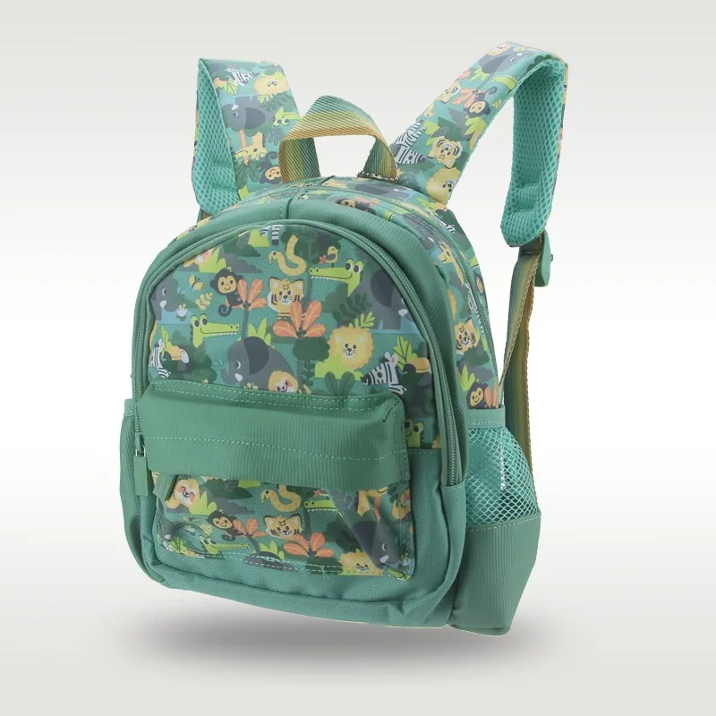 Australian Boy Green Lion Backpack Cute Cartoon Nature Travel Item Storage Backpack Mini Multifunctional Backpack Festival Gift view 2