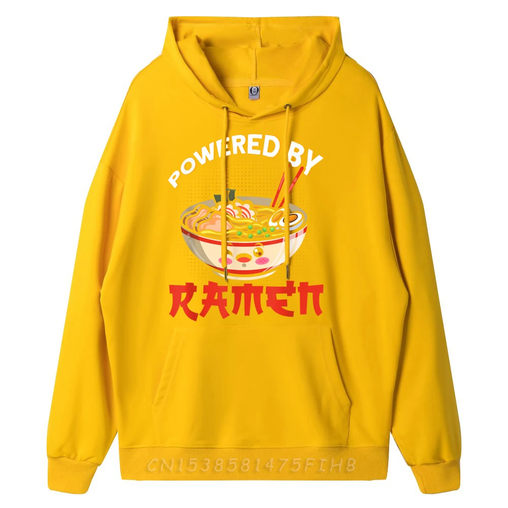 Powered By Ramen Japanese Soup Cup Chopsticks Noodle Designer Hoodie Men Men's Clothing Tops & Tees Luxury