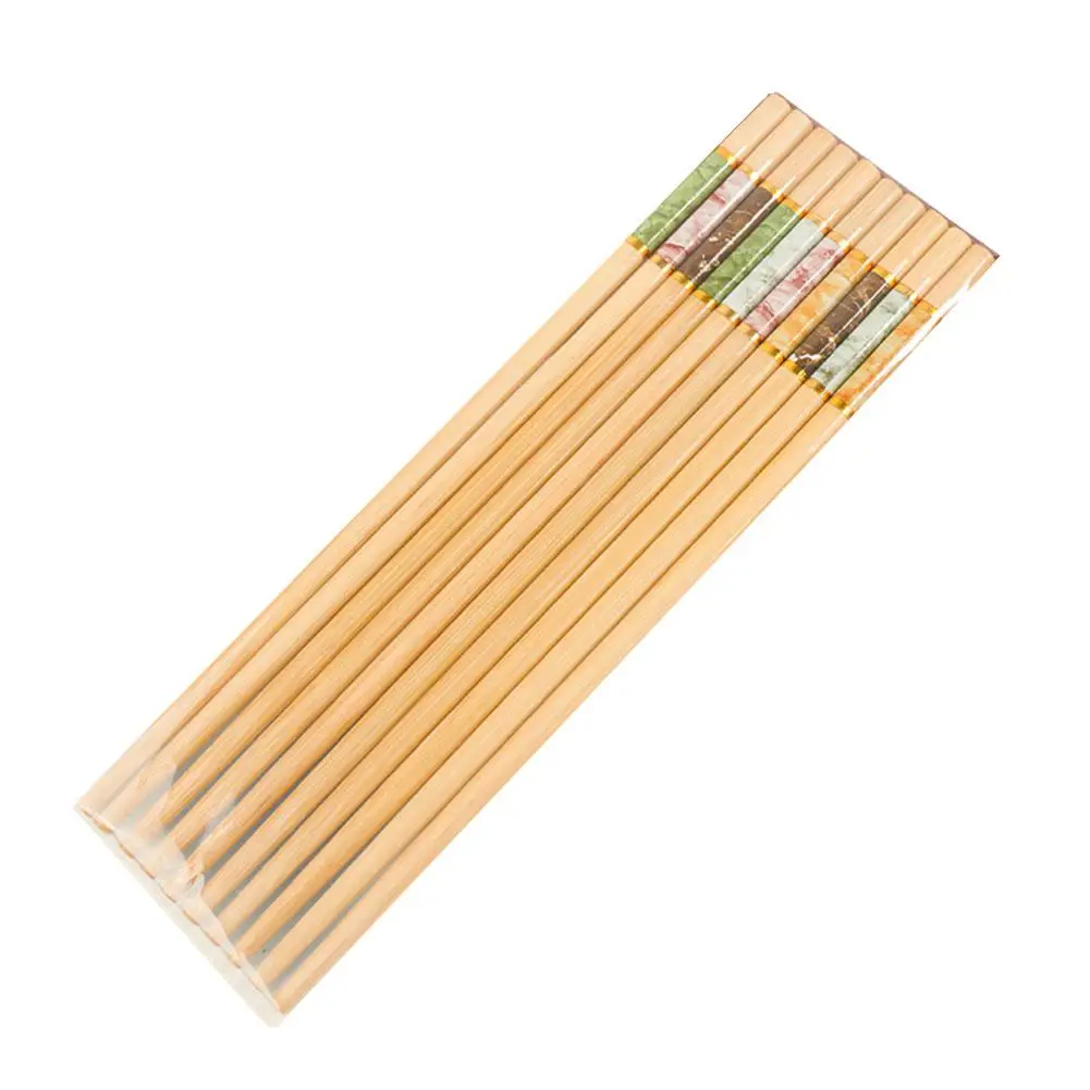 Japanese 5pairs Bamboo Chopsticks For Sushi Non-slip Food Sticks Hot Pot Reusable Chinese Chopsticks Tableware Bamboo Chops V0s3