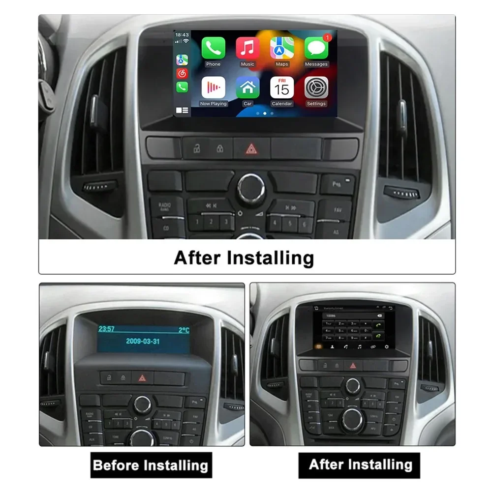 

8GB+128GB Carplay Radio For Buick Excelle GT XT Opel Astra J 2010-2013 CD300 CD400 Car stereo Multimedia Player Android Auto GPS