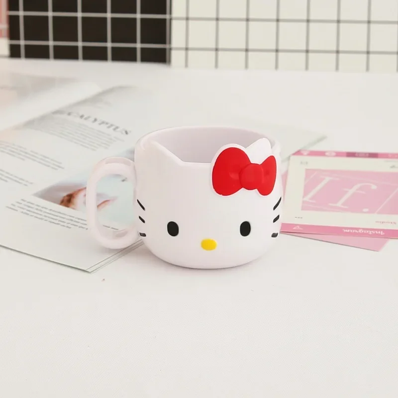 Sanrio Hello Kitty Creative Cartoon Washing Mouth Cups Kawaii Anime Melody Toothbrush Holder Bathroom Accessories Mouthwash Cup