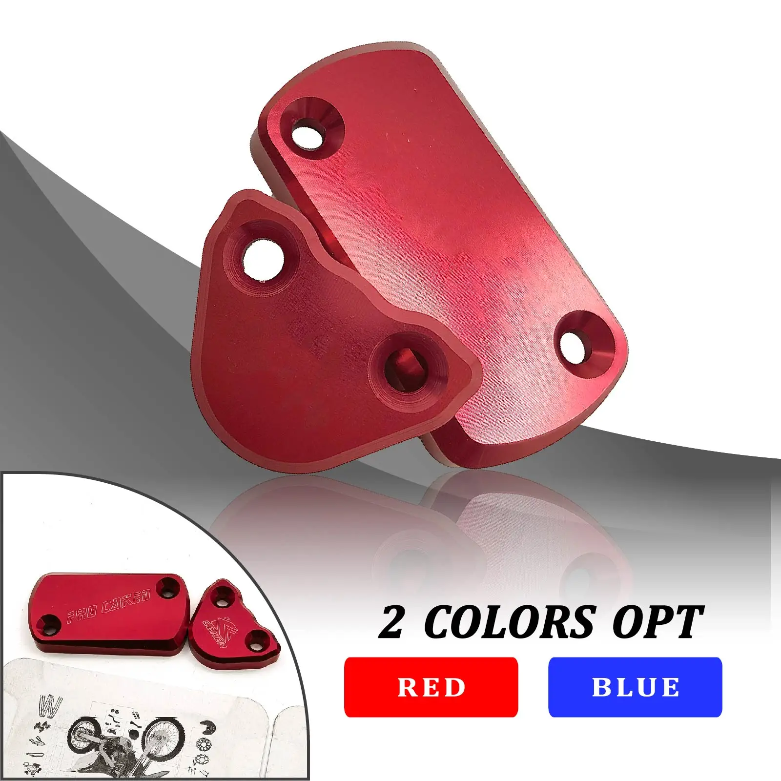 

For HONDA CRF150R CR150R CR250R CRF250R CRF250X CRF450R CRF450X CRF CR Motorcycle CNC Front Rear Brake Fluid Reservoir Cover