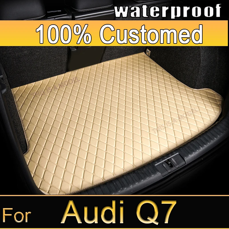 Car Trunk Mat For Audi Q7 4L 5-Seat 2006-2015 07 08 09 10 11 12 13 14 Custom Car Accessories Auto Interior Decoration